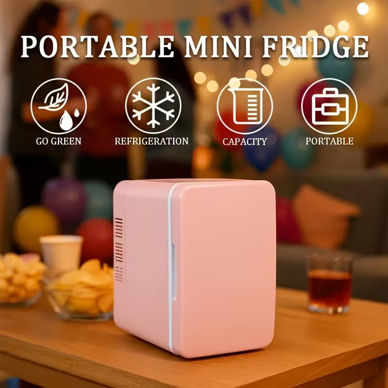 4L Car Refrigerator ; Mini Fridge Dual-Purpose