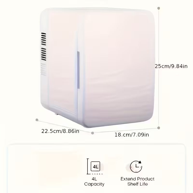 4L Car Refrigerator ; Mini Fridge Dual-Purpose